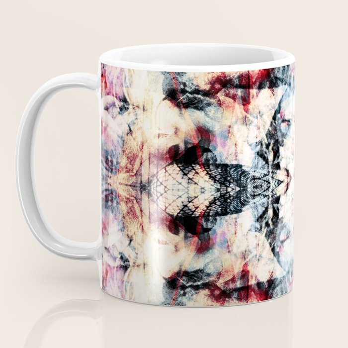 Colorful Abstract Batik Butterfly Rorschach Ink Blot Art Universe No5 Coffee Mug Gallery Image 3