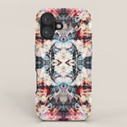 Colorful Abstract Batik Butterfly Rorschach Ink Blot Art Universe No5 iPhone Case Gallery Image 1