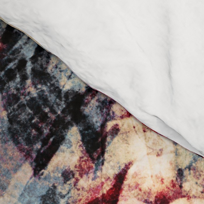 Colorful Abstract Batik Butterfly Rorschach Ink Blot Art Universe No5 Comforter Gallery Image 4