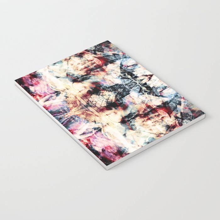 Colorful Abstract Batik Butterfly Rorschach Ink Blot Art Universe No5 Notebook Gallery Image 3