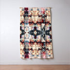 Colorful Abstract Batik Butterfly Rorschach Ink Blot Art Universe No5 Window Curtain Gallery Image 3