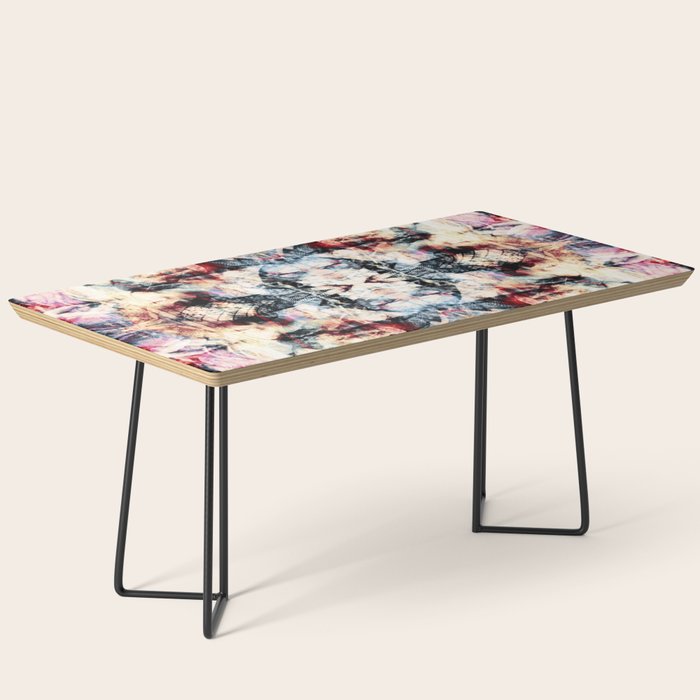 Colorful Abstract Batik Butterfly Rorschach Ink Blot Art Universe No5 Coffee Table Gallery Image 1