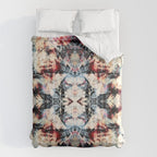 Colorful Abstract Batik Butterfly Rorschach Ink Blot Art Universe No5 Comforter Gallery Image 6