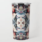 Colorful Abstract Batik Butterfly Rorschach Ink Blot Art Universe No5 Travel Mug Gallery Image 1