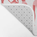 Beach Bombshells - Cyan & Coral Palette Bath Mat Gallery Image 2