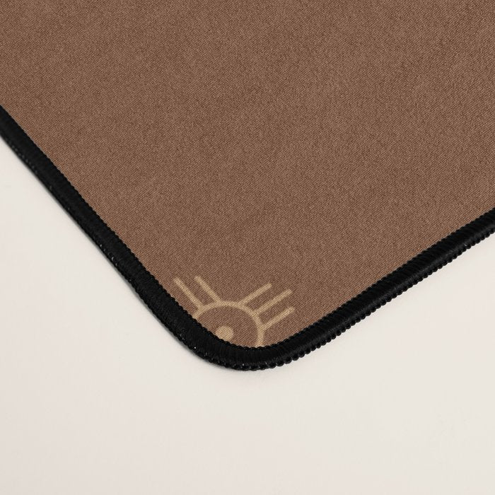 Southwestern Symbolic Pattern in Rust & Tan Desk Mat Gallery Image 4