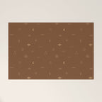 Southwestern Symbolic Pattern in Rust & Tan Welcome Mat Gallery Image 1