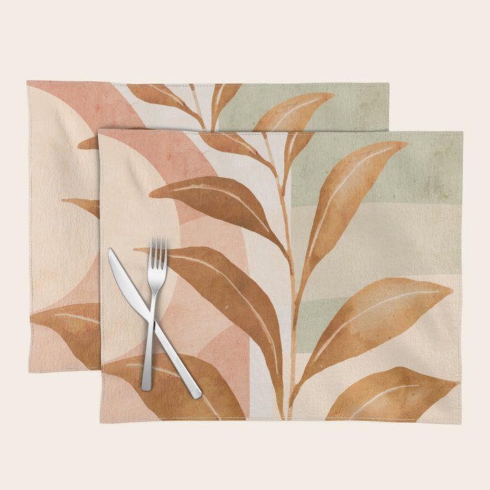 Tropical Leaf- Abstract Art 25 Placemat Gallery Image 1