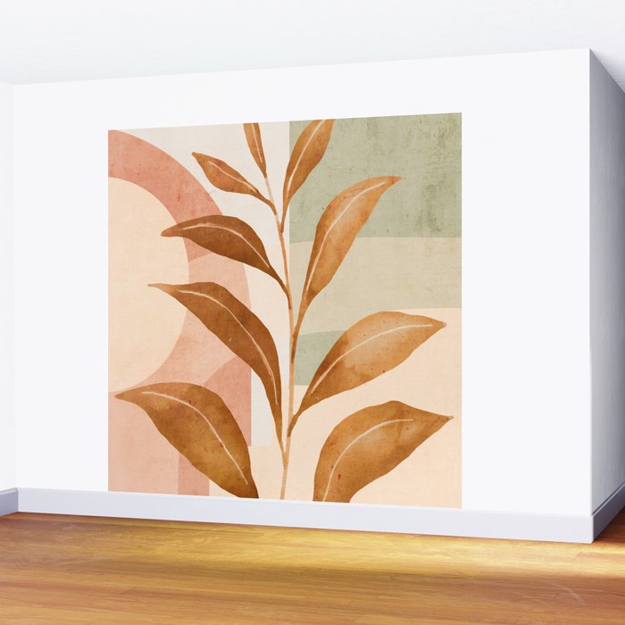 Tropical Leaf- Abstract Art 25 Wall Mural Gallery Image 2