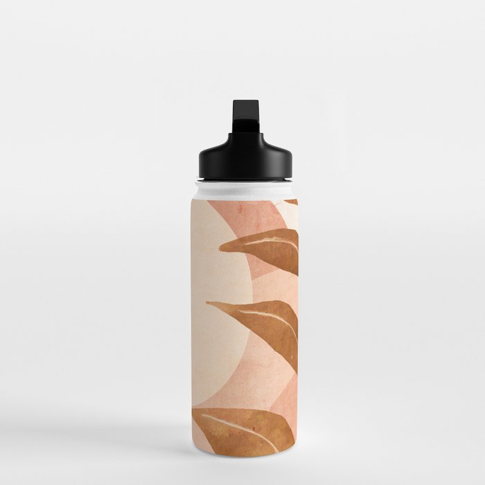 Tropical Leaf- Abstract Art 25 Water Bottle Gallery Image 3