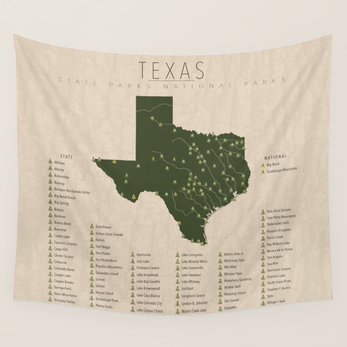 Texas Parks Wall Tapestry Gallery Image 4