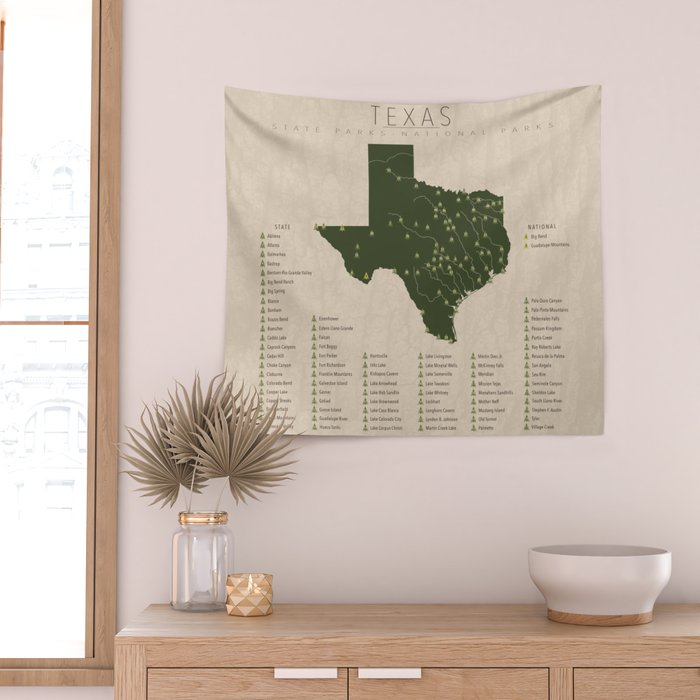 Texas Parks Wall Tapestry Gallery Image 2