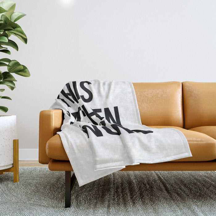 This kitchen is for dancing Throw Blanket Gallery Image 1