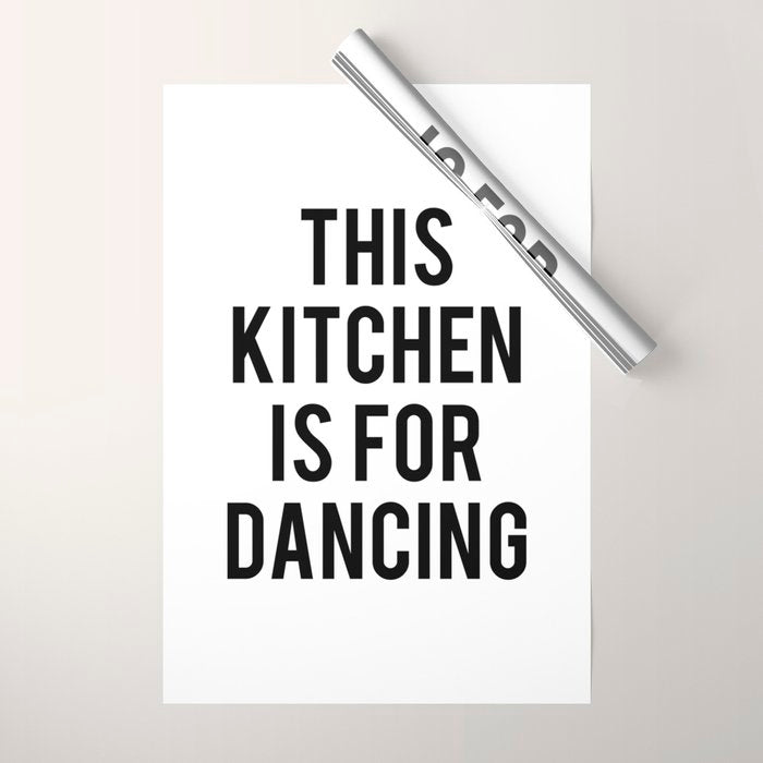 This kitchen is for dancing Wrapping Paper Gallery Image 1