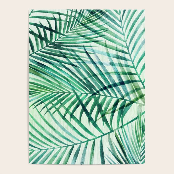 Tropical Fronds Abstract Design Poster Gallery Image 4