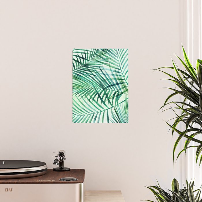 Tropical Fronds Abstract Design Poster Gallery Image 2