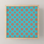 Polka Dots Variable Pattern 5 Inspired by PANTONE 17 1230 Color of the Year Mocha Mousse Mini Art Print Gallery Image 1