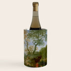 A Landscape with Distant Classical Ruins, a Bridge, Figures, and Cattle Wine Chiller Gallery Image 3