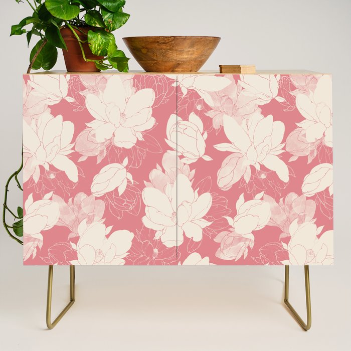 Big floral blossoms-SSF Credenza Gallery Image 1