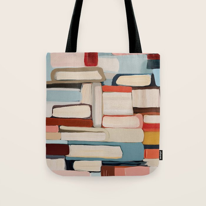 Stacked Stories Tote Bag Gallery Image 1