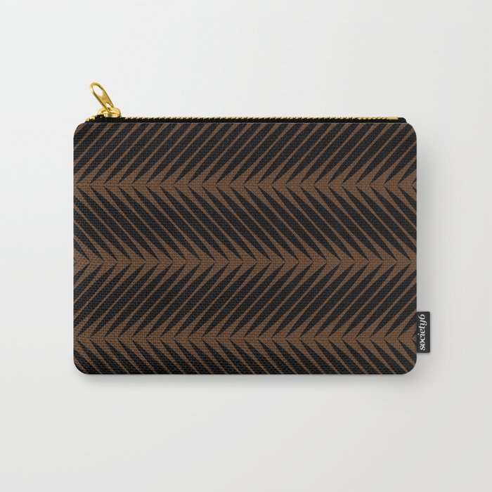 Palm Leaf Pattern - Dark Earthy Carry All Pouch Gallery Image 1