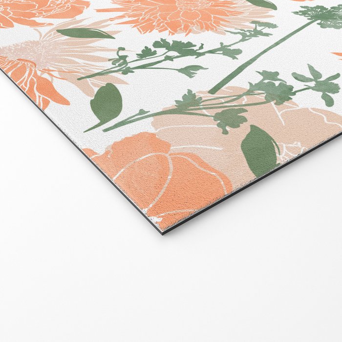 Modern floral blooms PGM5 Welcome Mat Gallery Image 2