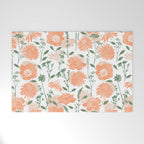 Modern floral blooms PGM5 Welcome Mat Gallery Image 1