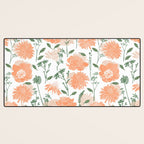 Modern floral blooms PGM5 Desk Mat Gallery Image 3