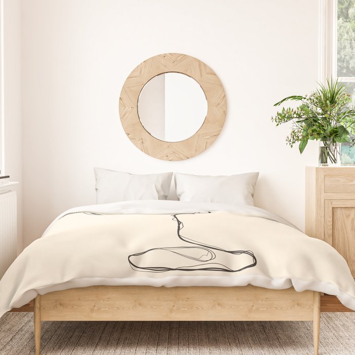 Minimalist Cherry Cosmo Cocktail Drink Duvet Cover Gallery Image 3