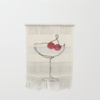 Minimalist Cherry Cosmo Cocktail Drink Wall Hanging Gallery Image 1