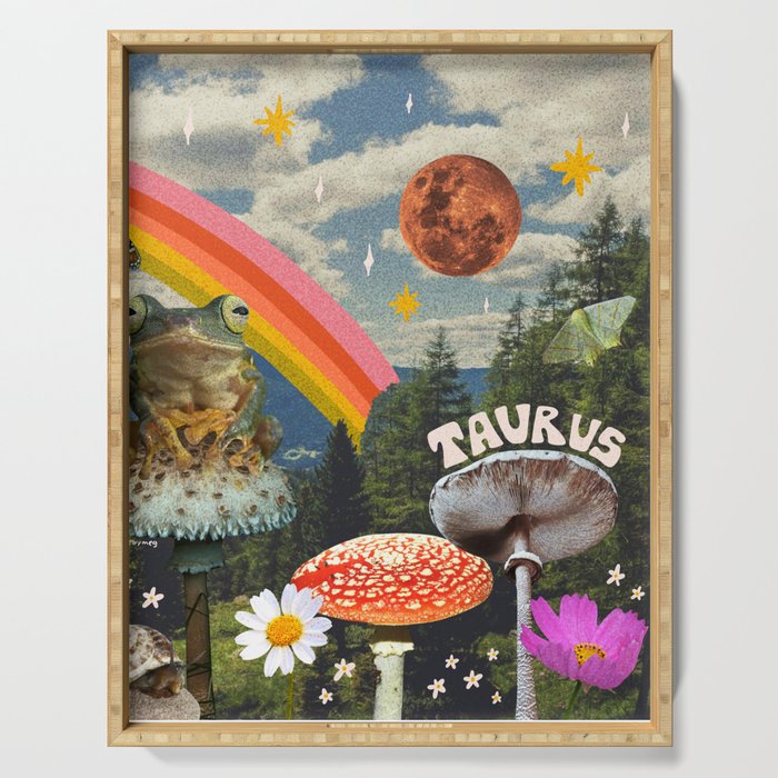 Taurus Collage Serving Tray Gallery Image 1