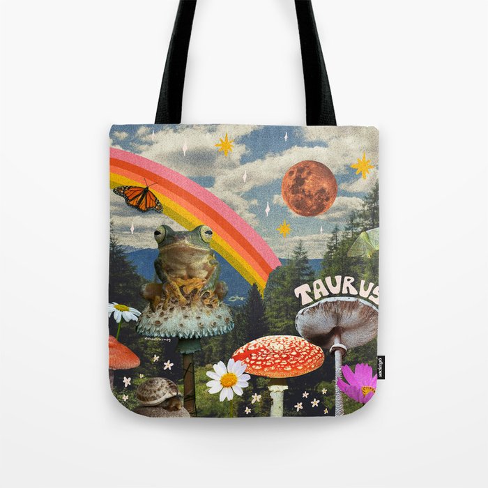 Taurus Collage Tote Bag Gallery Image 1