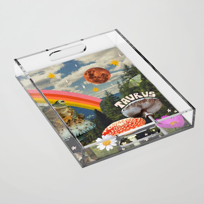 Taurus Collage Acrylic Tray Gallery Image 1