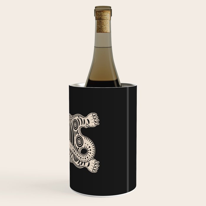 King Of The Jungle 04: Black & White Tiger Edition Wine Chiller Gallery Image 3
