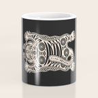King Of The Jungle 04: Black & White Tiger Edition Coffee Mug Gallery Image 4