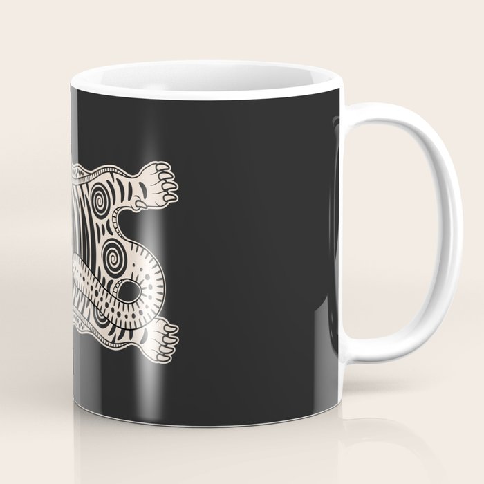 King Of The Jungle 04: Black & White Tiger Edition Coffee Mug Gallery Image 1
