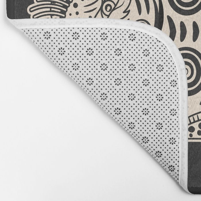 King Of The Jungle 04: Black & White Tiger Edition Bath Mat Gallery Image 2