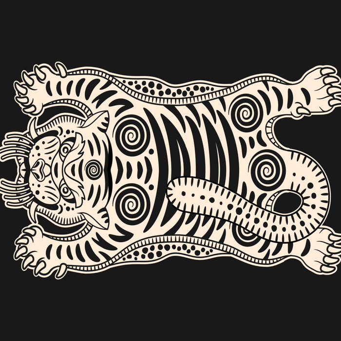 King Of The Jungle 04: Black & White Tiger Edition Coffee Mug Gallery Image 2