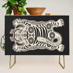 King Of The Jungle 04: Black & White Tiger Edition Credenza Gallery Image 1
