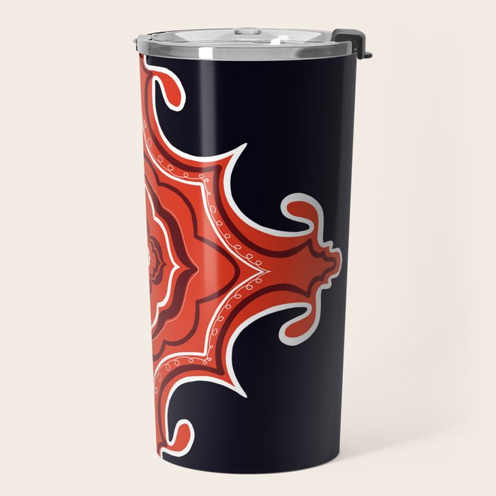 Red Waves Travel Mug Gallery Image 2