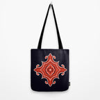 Red Waves Tote Bag Gallery Image 2