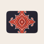 Red Waves Bath Mat Gallery Image 1