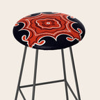 Red Waves Stool Gallery Image 2