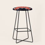 Red Waves Stool Gallery Image 1