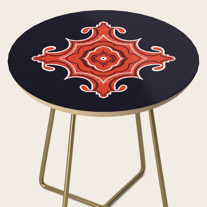 Red Waves Side Table Gallery Image 2
