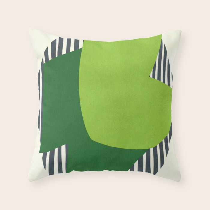 Modern abstract shape N03 Throw Pillow Gallery Image 6