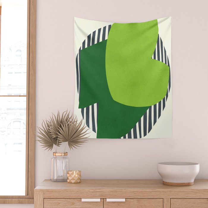 Modern abstract shape N03 Wall Tapestry Gallery Image 2