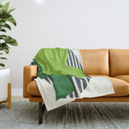 Modern abstract shape N03 Throw Blanket Gallery Image 1