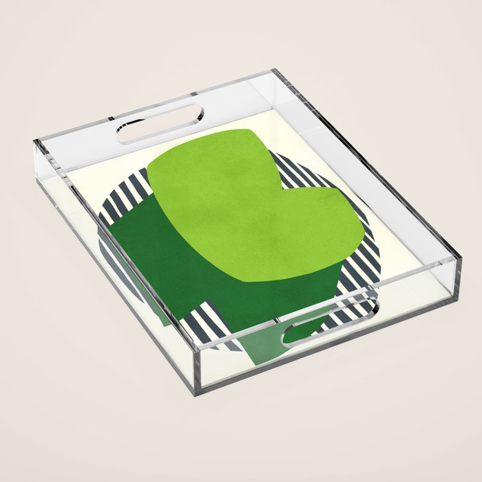 Modern abstract shape N03 Acrylic Tray Gallery Image 1