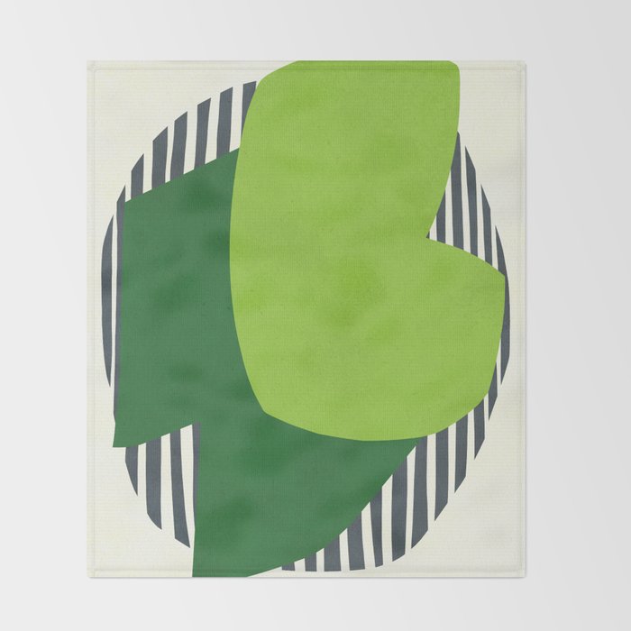 Modern abstract shape N03 Throw Blanket Gallery Image 2